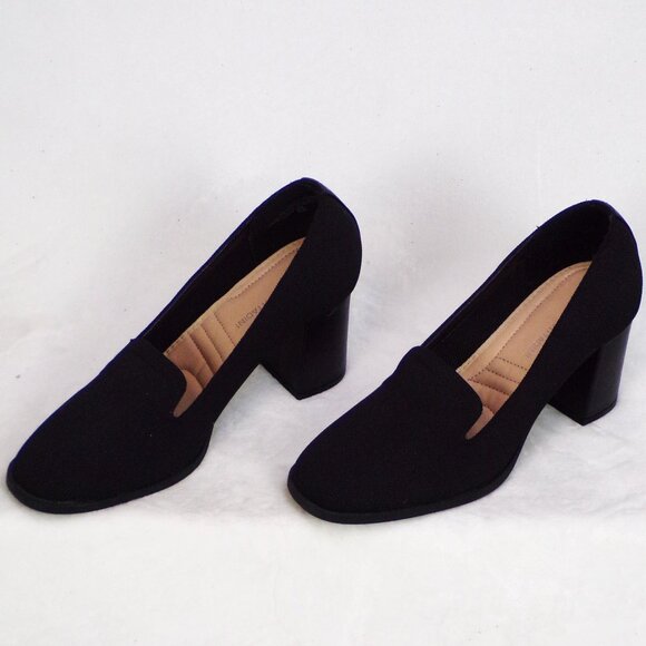 ADRIENNE VITTADINI 7M AV-BRITTINY black pumps fabric uppers cushioned insoles - Picture 2 of 13